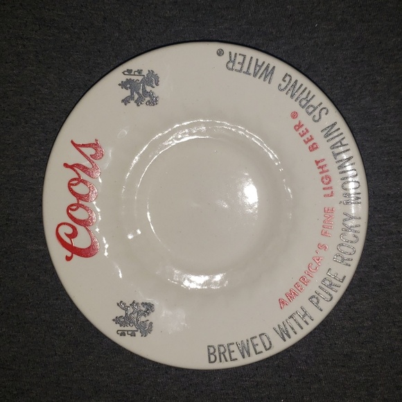 coors Other - Coors America's Fine Light Beer Ceramic Coin Dish / Ashtray 6"